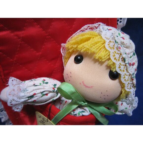 Vintage Christmas Musical Baby Doll George Good Music Box Wish You a Merry X'mas - Picture 4 of 6